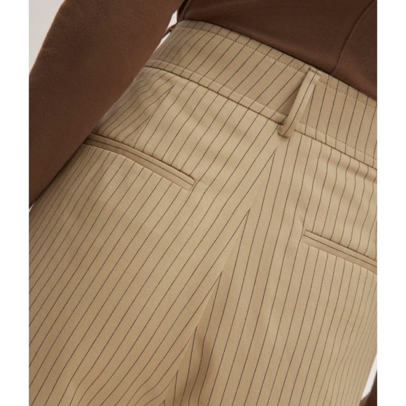Everlane The Draper High Waisted Pinstripe Trouser Pants Size 4 - New with tags - Picture 15 of 16